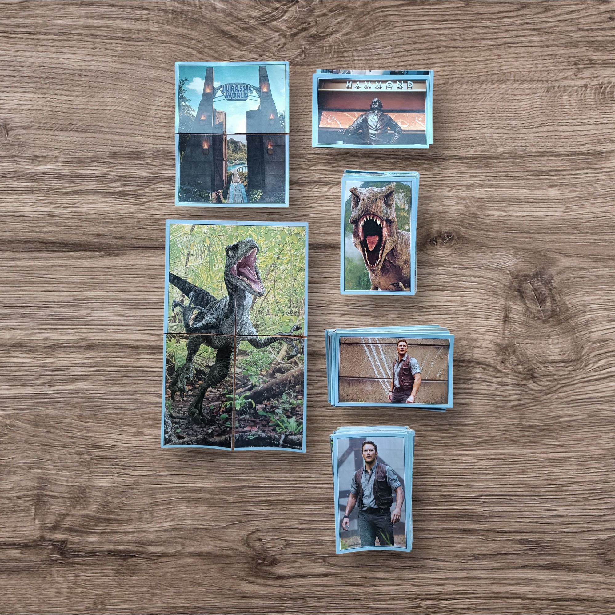 Lote 171 figuritas sin repetir Jurassic World