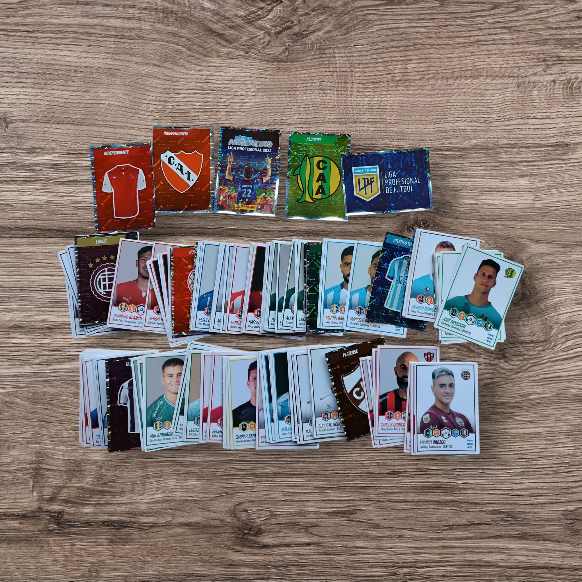 Lote 174 figuritas sin repetir Fútbol Argentino 2022