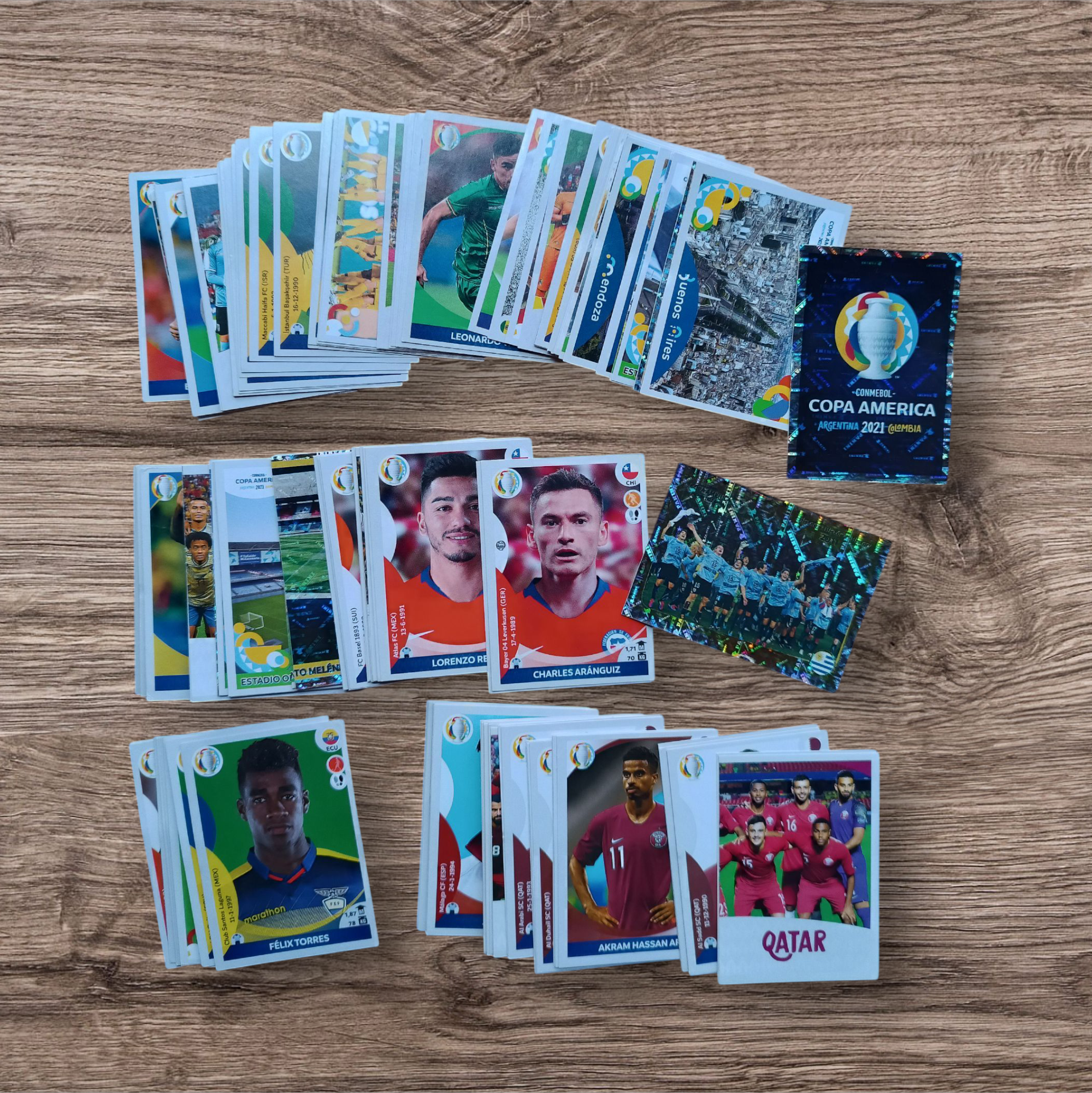 Lote 175 figuritas sin repetir Copa América 2021 Preview
