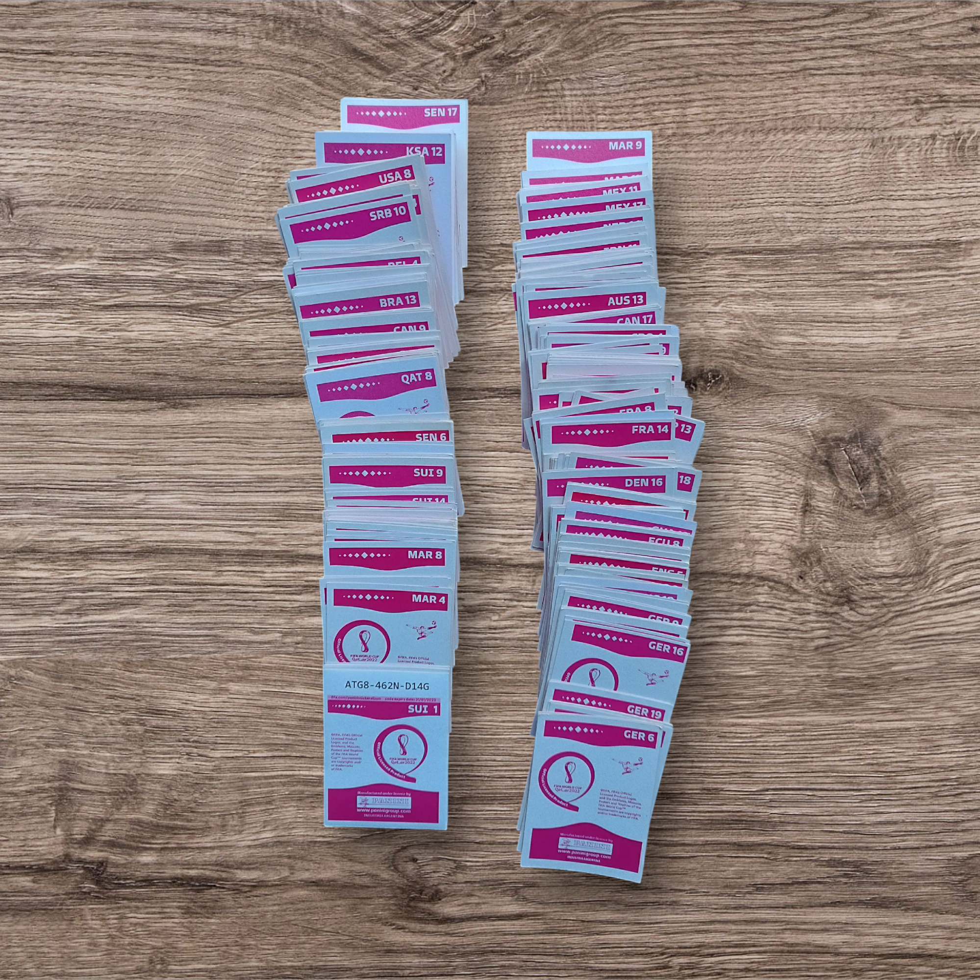 Lote 419 figuritas sin repetir Mundial Qatar 2022