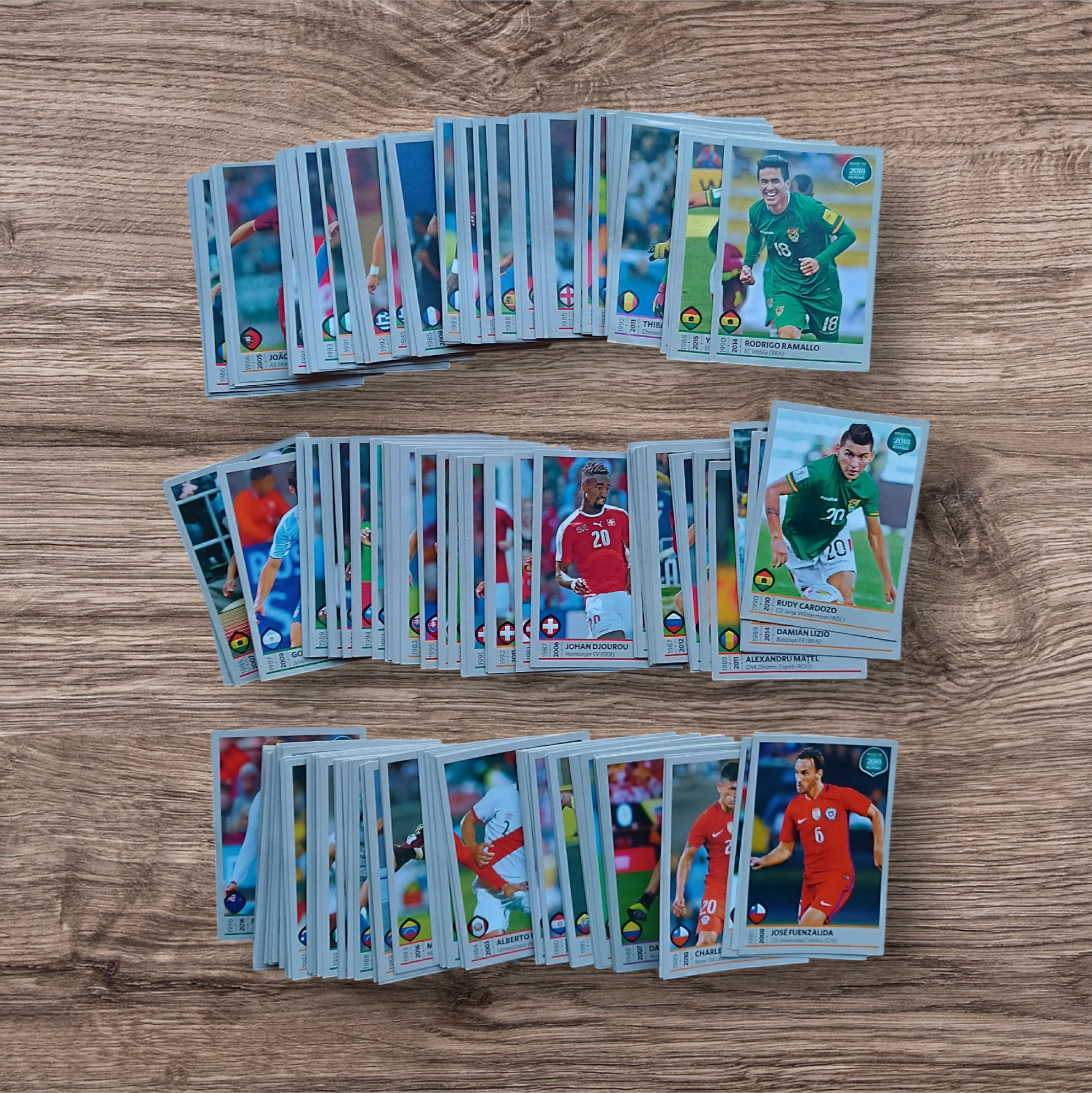 Lote 207 figuritas sin repetir Road to Rusia 2018