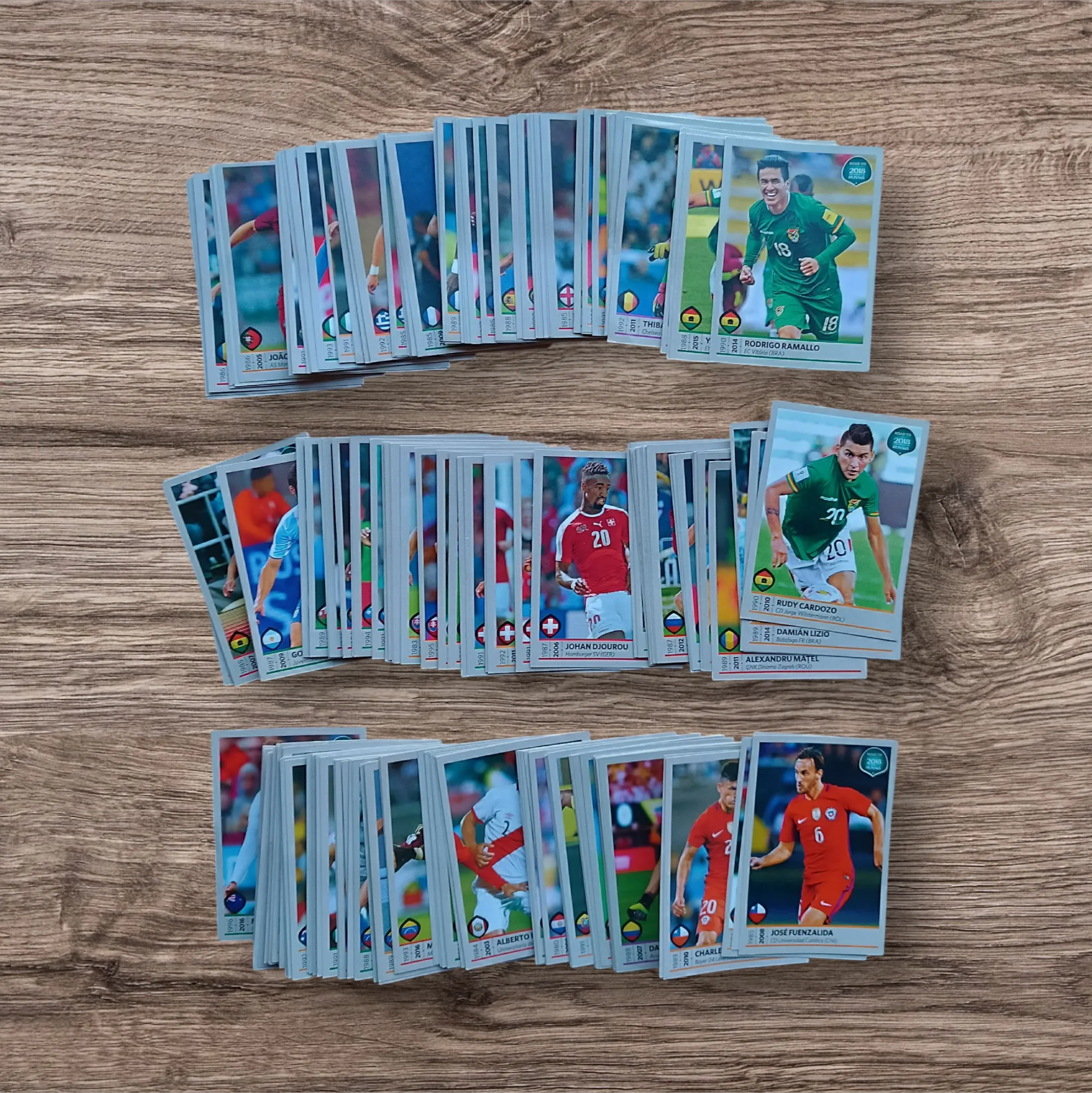 Lote 207 figuritas sin repetir Road to Rusia 2018