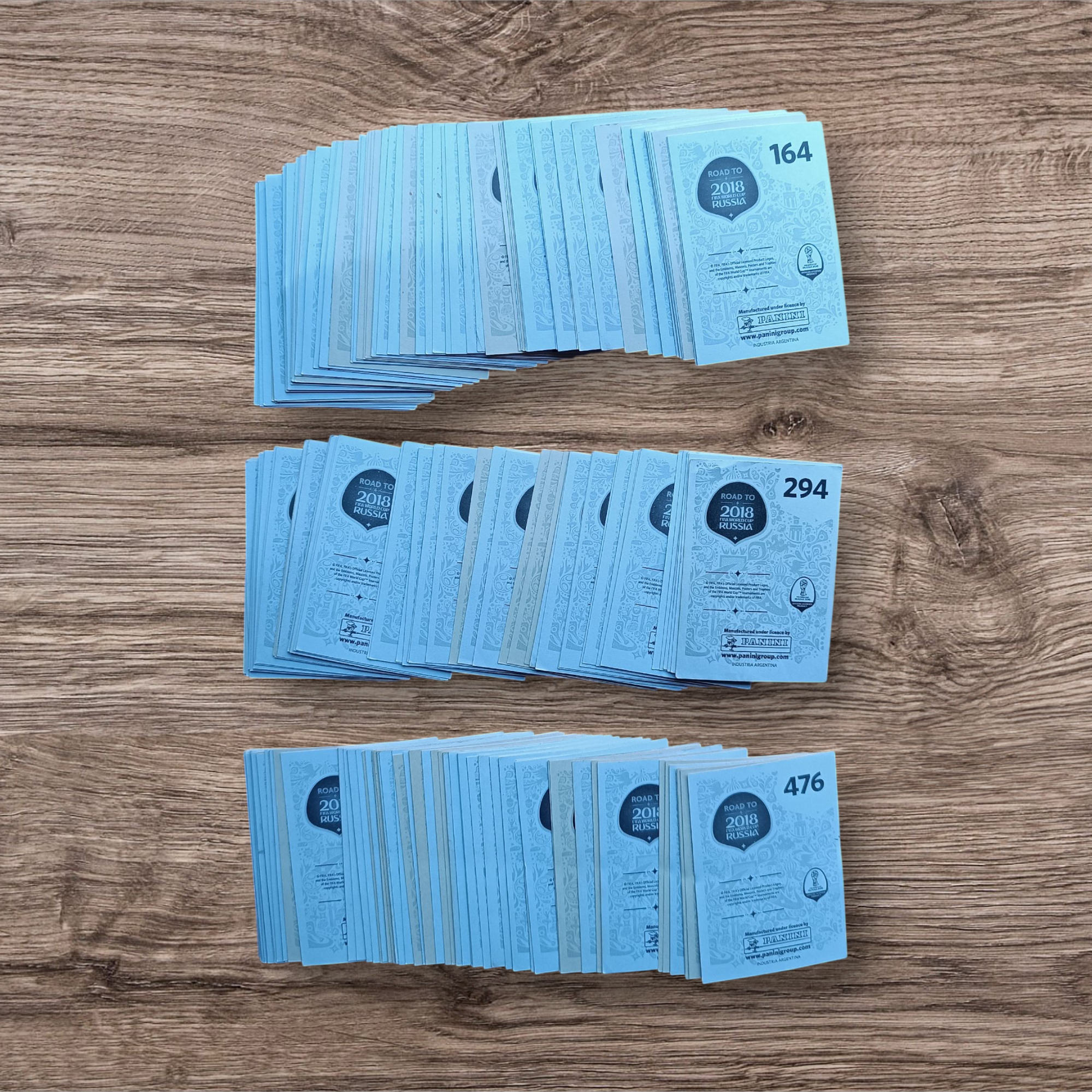 Lote 207 figuritas sin repetir Road to Rusia 2018