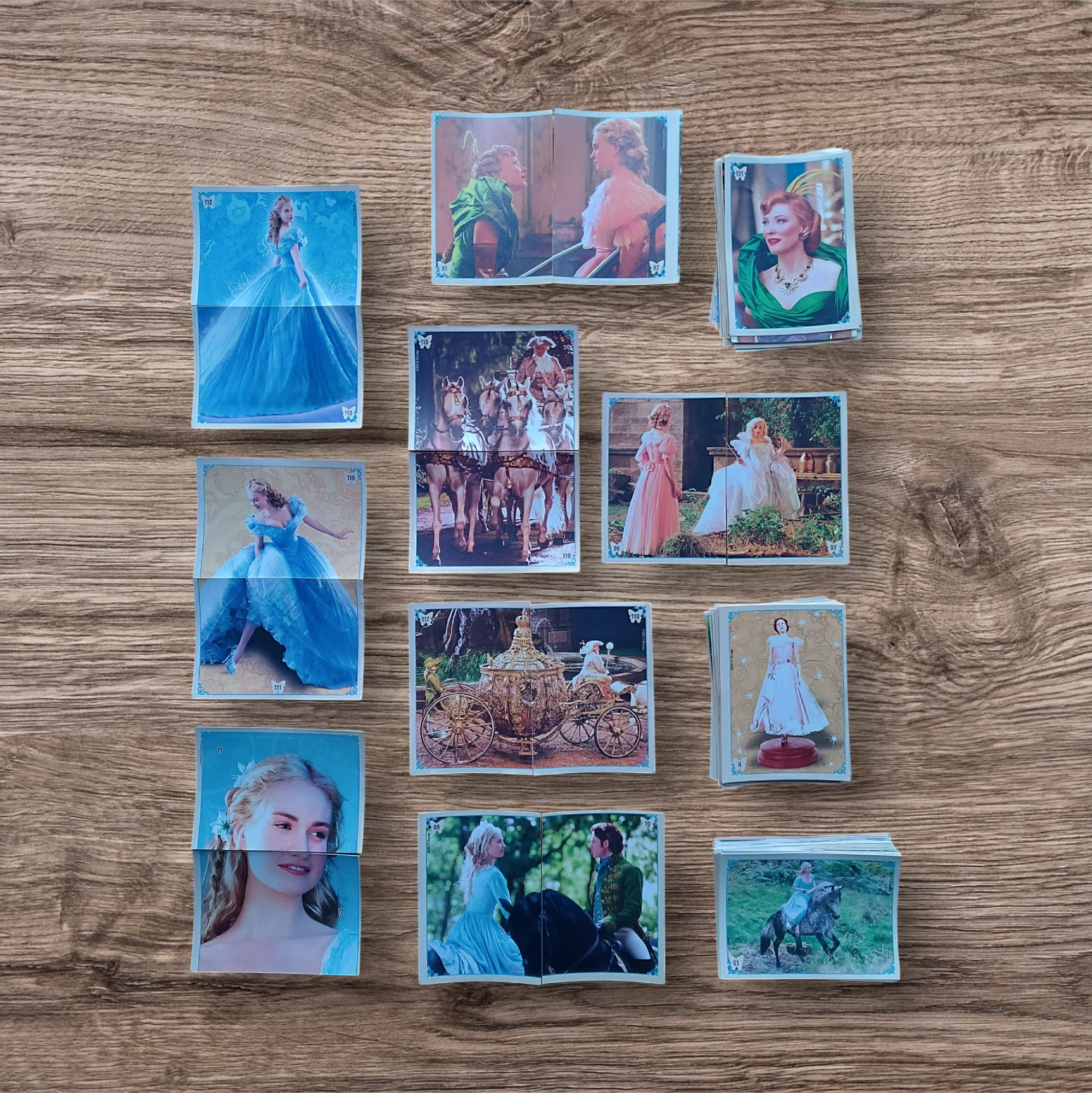 Lote 159 figuritas sin repetir Cenicienta