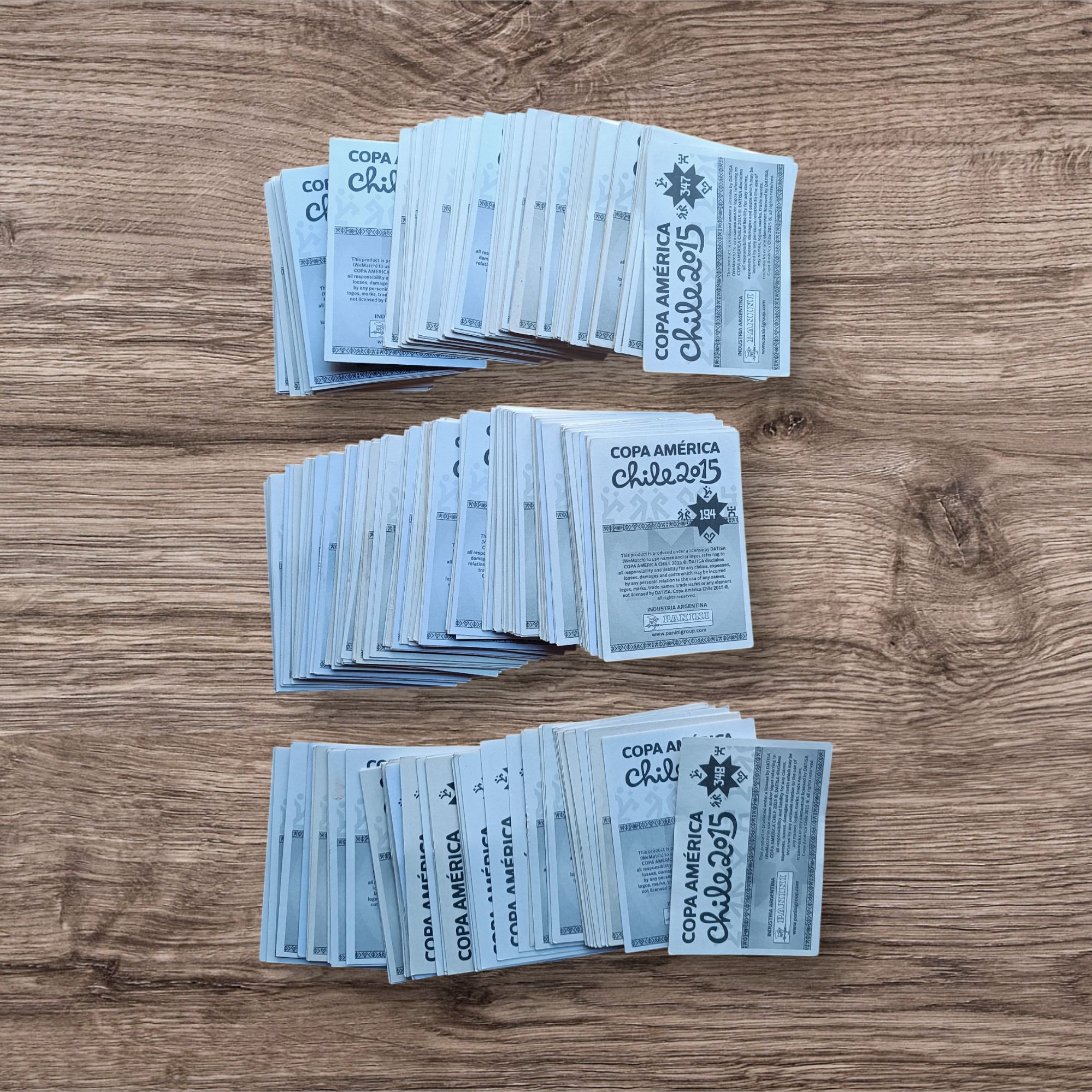 Lote 333 figuritas sin repetir Copa América Chile 2015