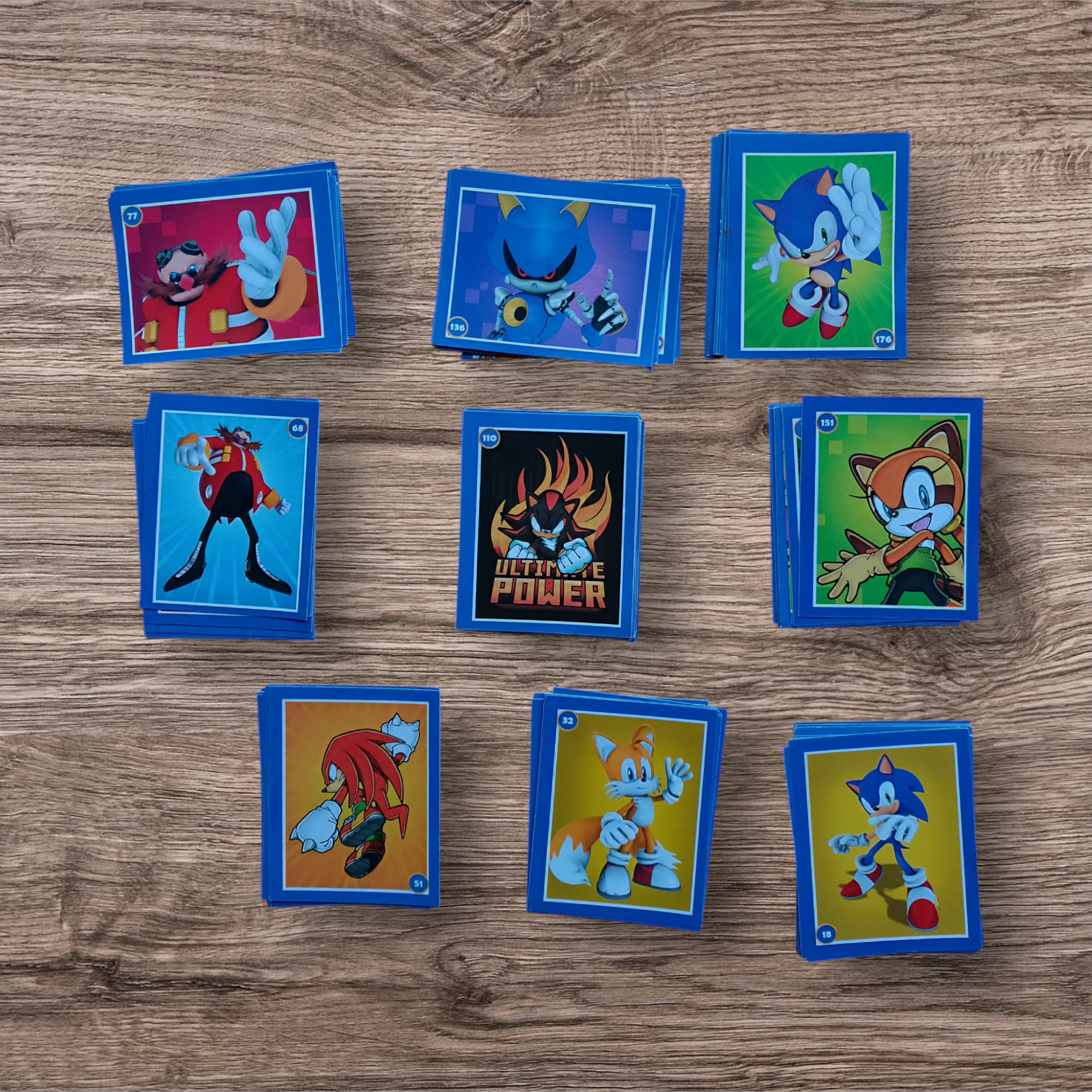 Lote 118 figuritas sin repetir Sonic