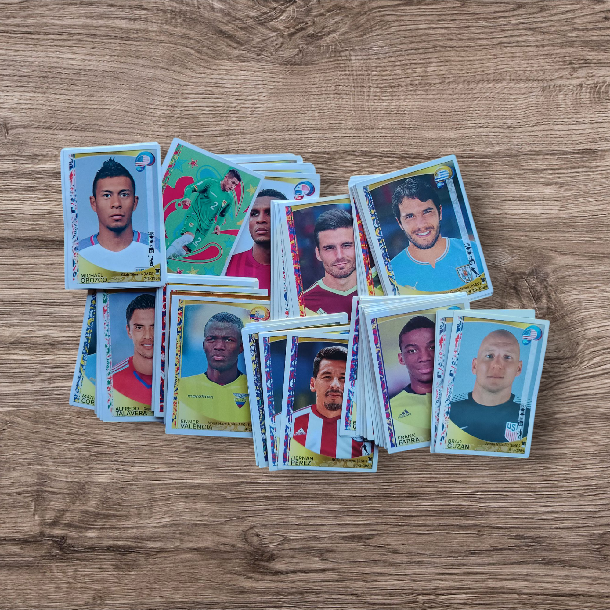 Lote 154 figuritas sin repetir Copa América 2016 Centenario