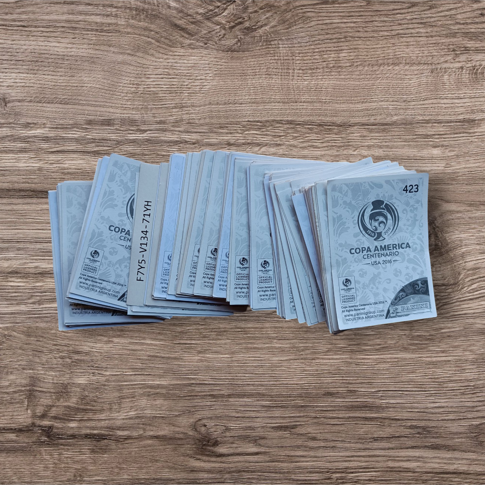 Lote 154 figuritas sin repetir Copa América 2016 Centenario