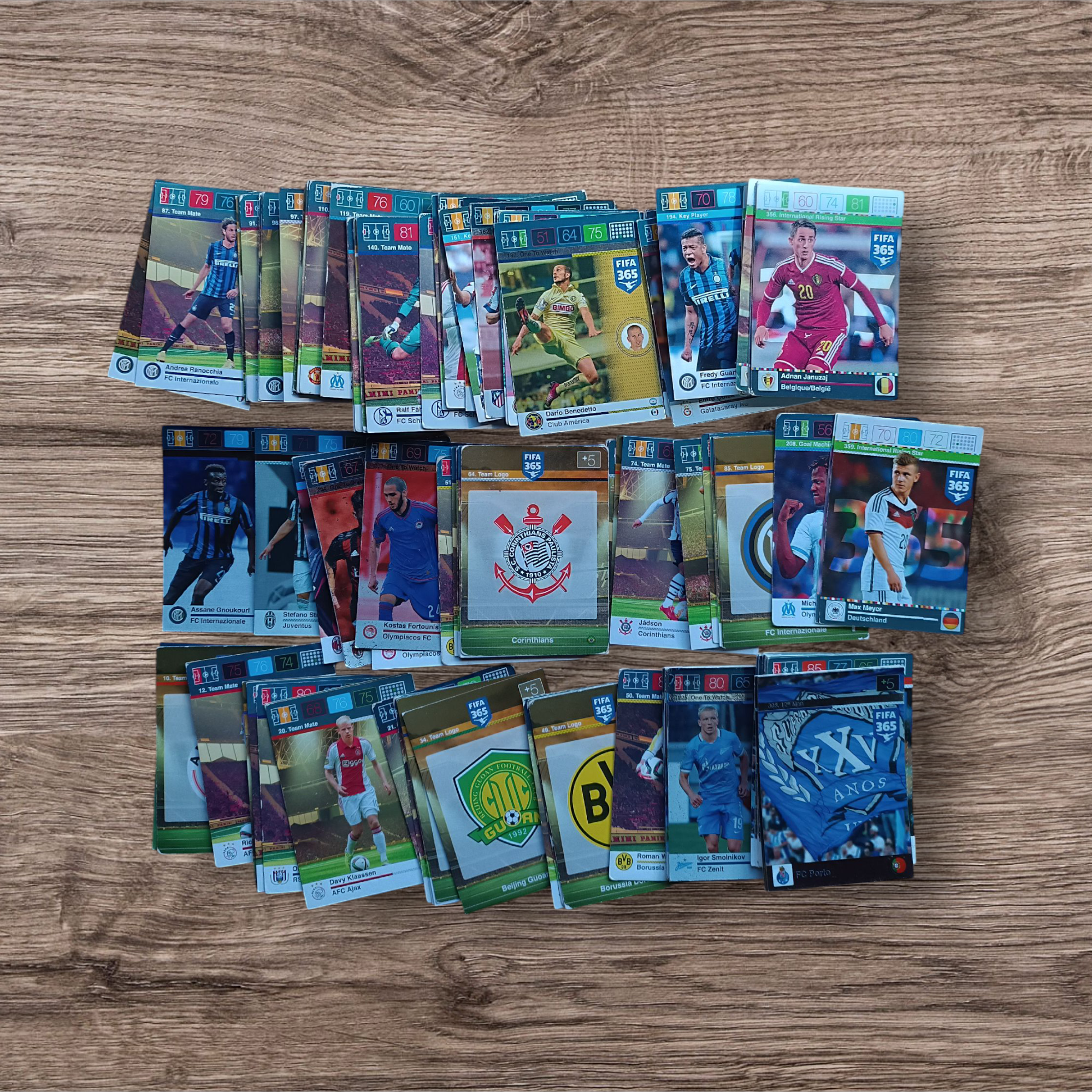 Lote 161 cartas Adrenalyn FIFA 365