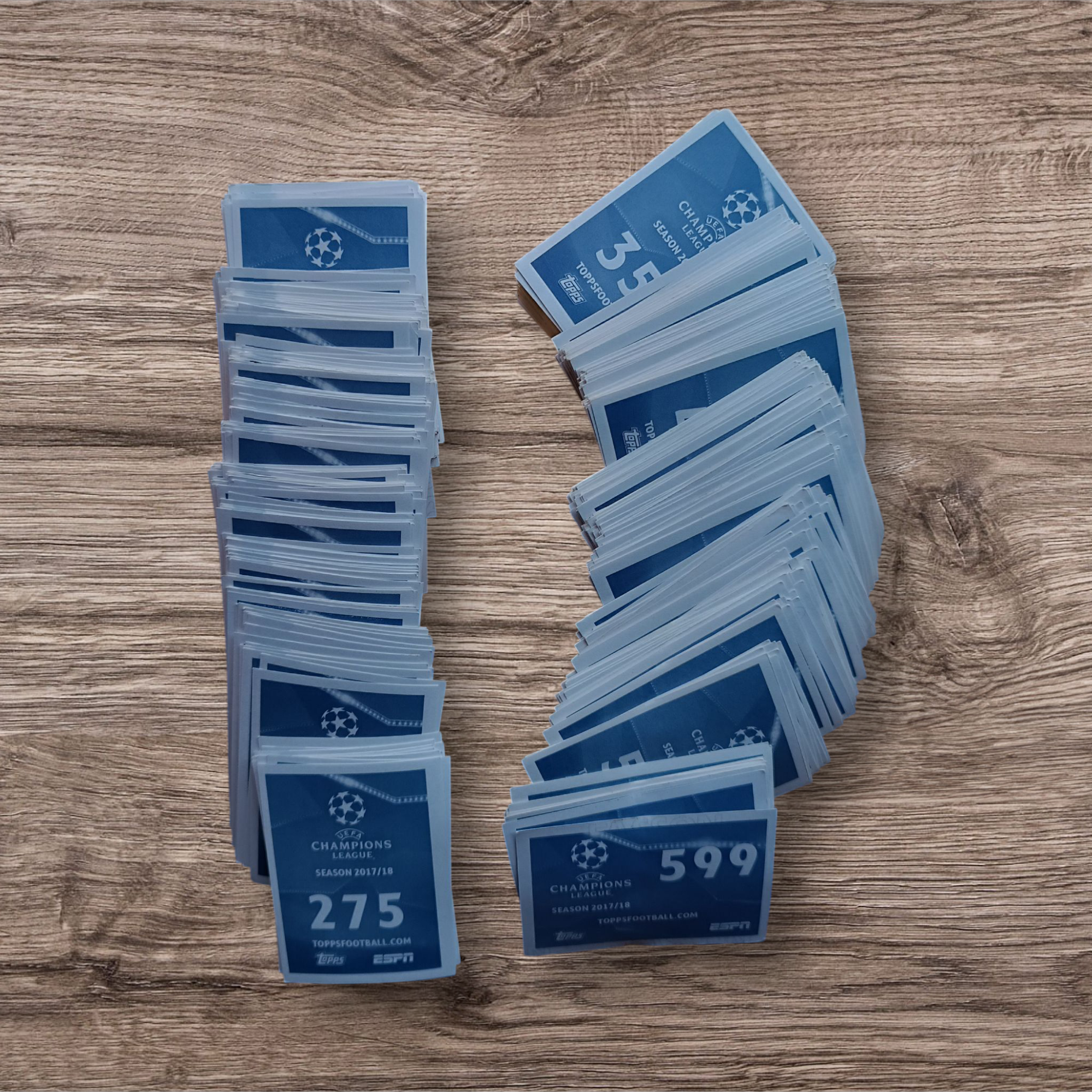 Lote 492 figuritas sin repetir Champions League 2017/18