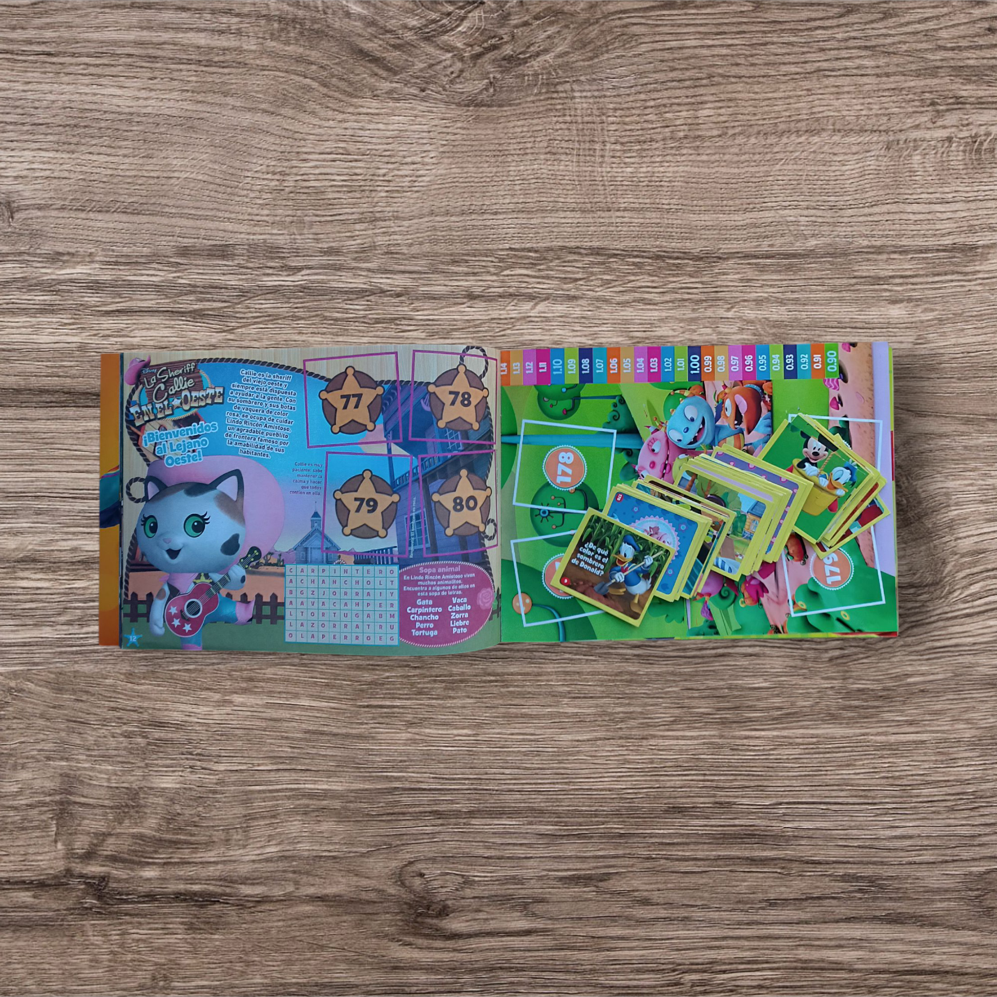 Álbum + 82 figuritas sin repetir Disney Junior