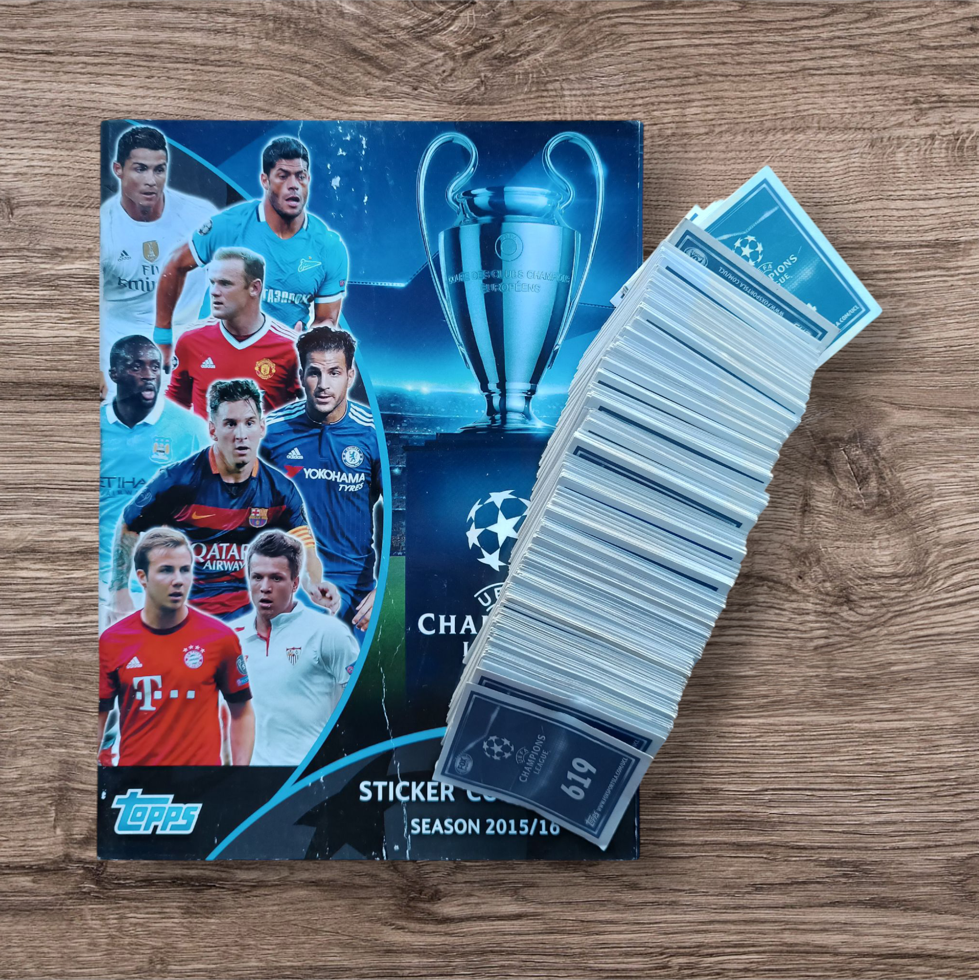 Álbum + 538 figuritas sin repetir Champions League 2015/2016