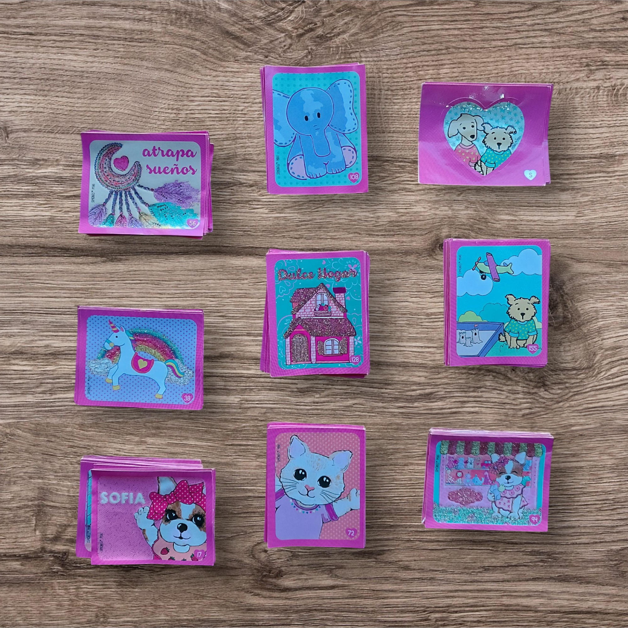 Lote 154 figuritas sin repetir Simones Mini