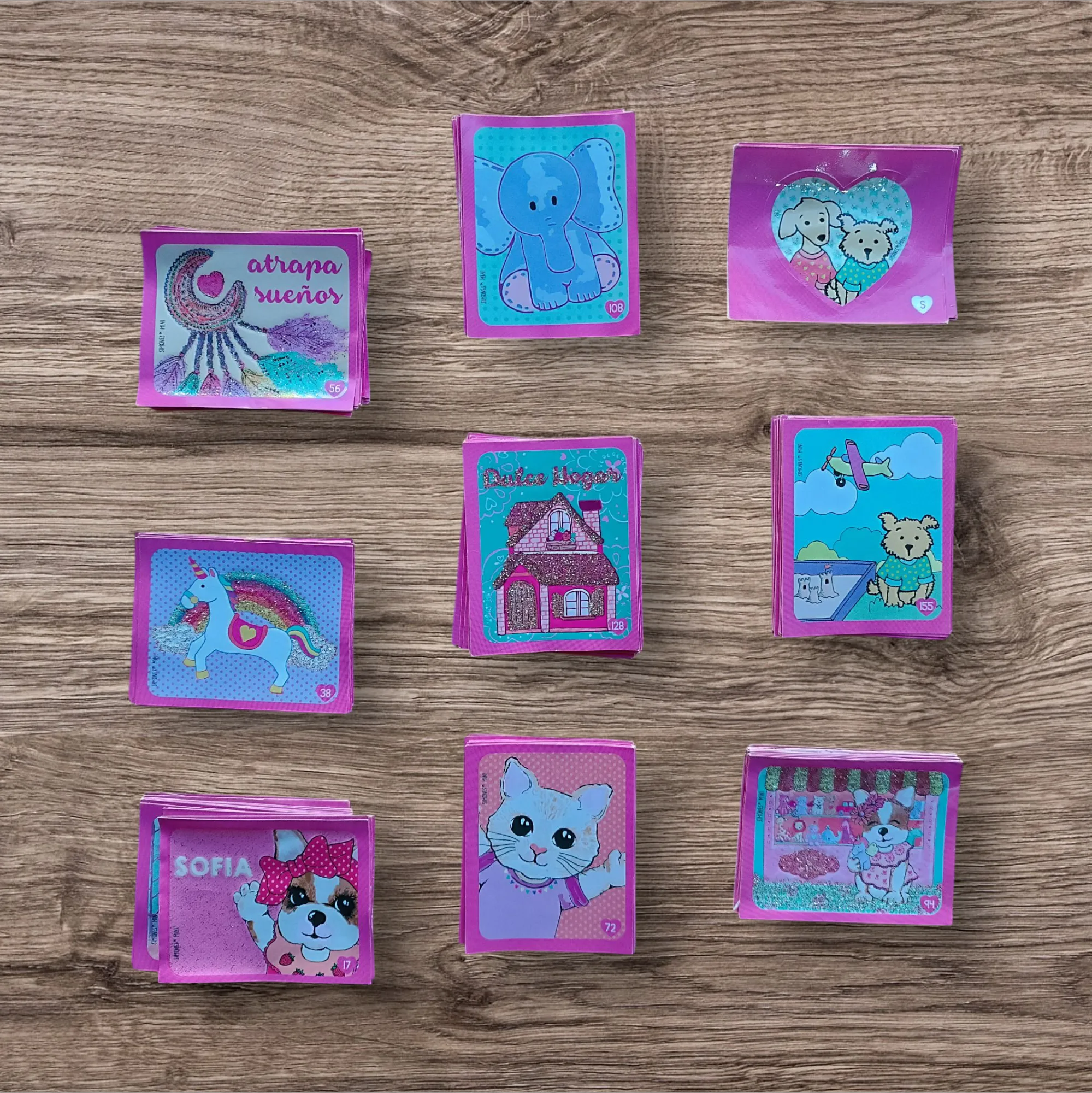 Lote 154 figuritas sin repetir Simones Mini