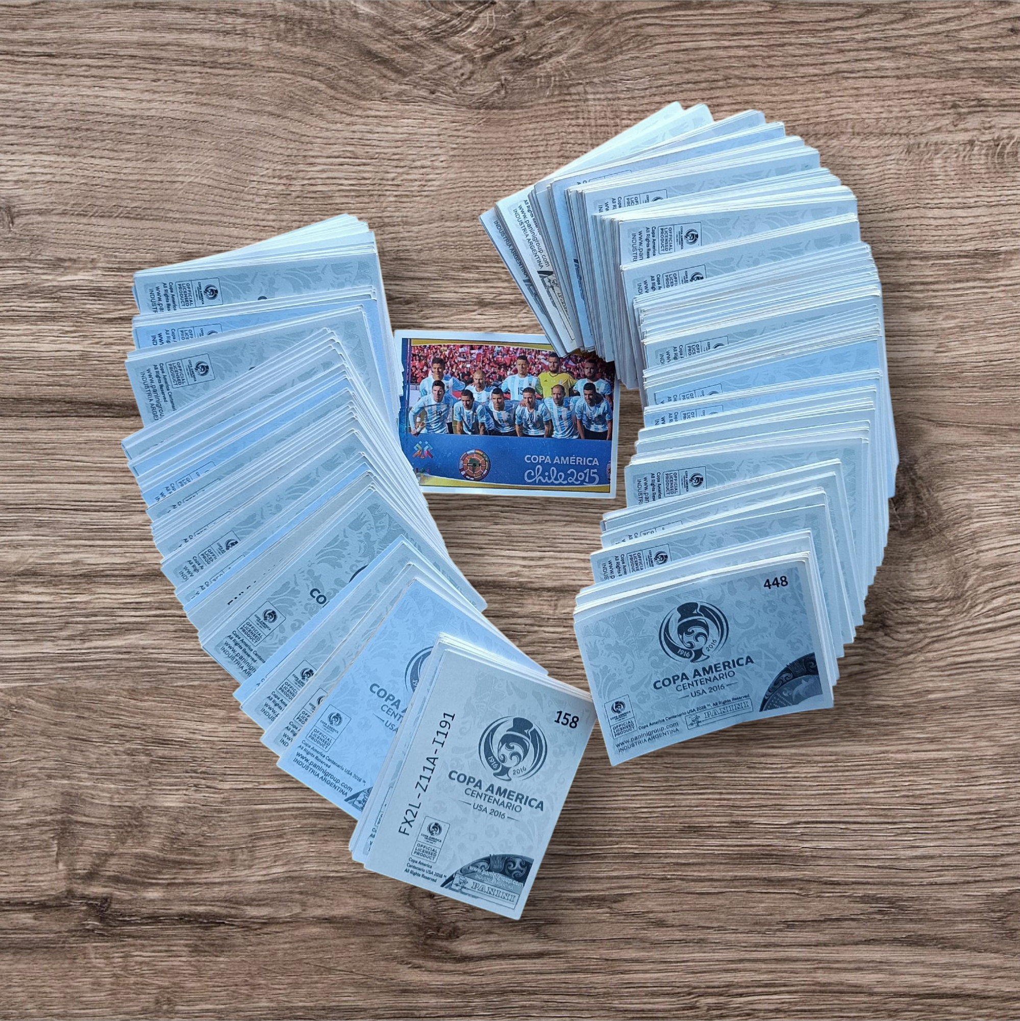 Lote 389 figuritas sin repetir Copa América Centenario 2016