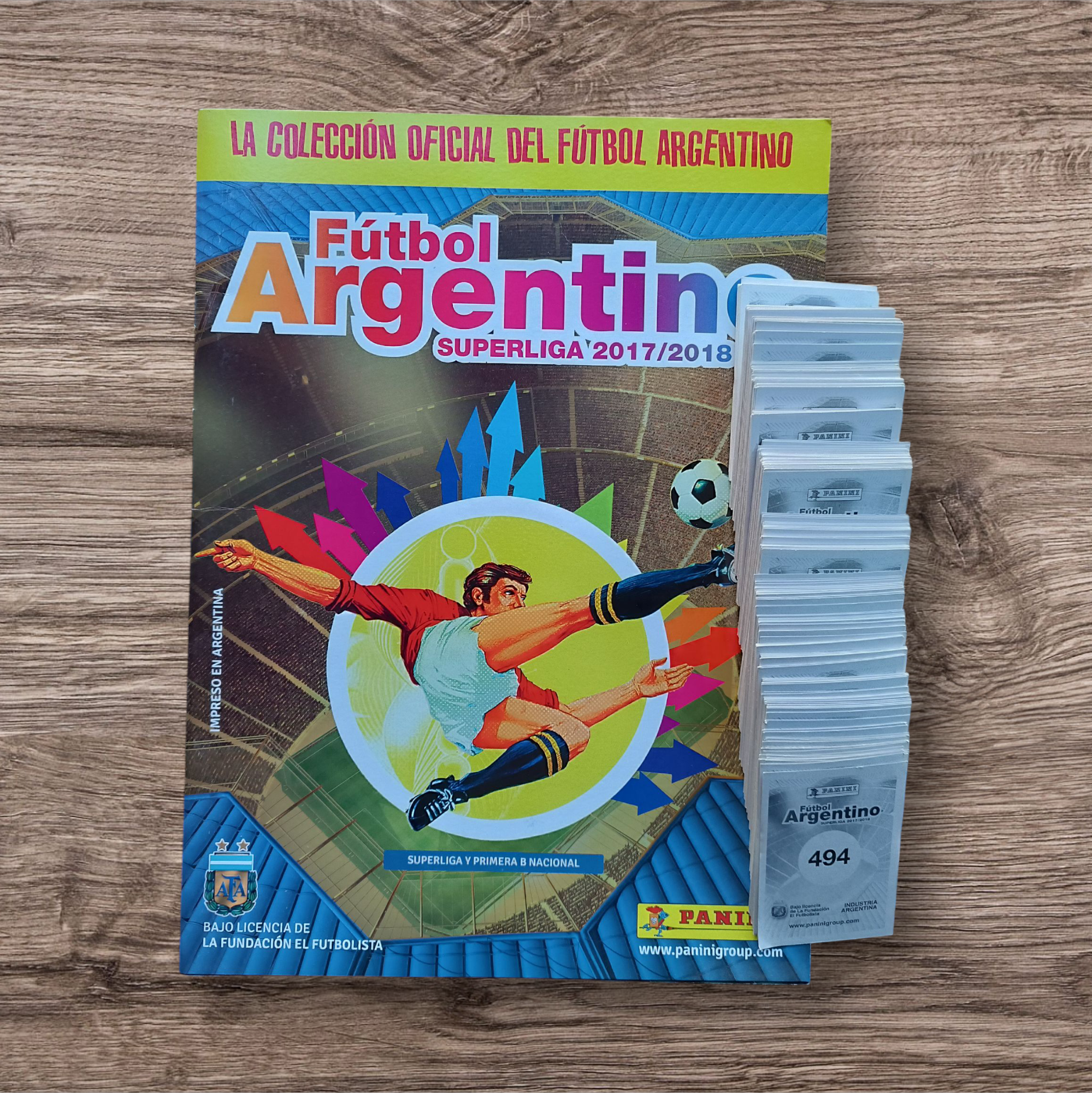 Álbum + 298 figuritas sin repetir Fútbol Argentino 2017/2018