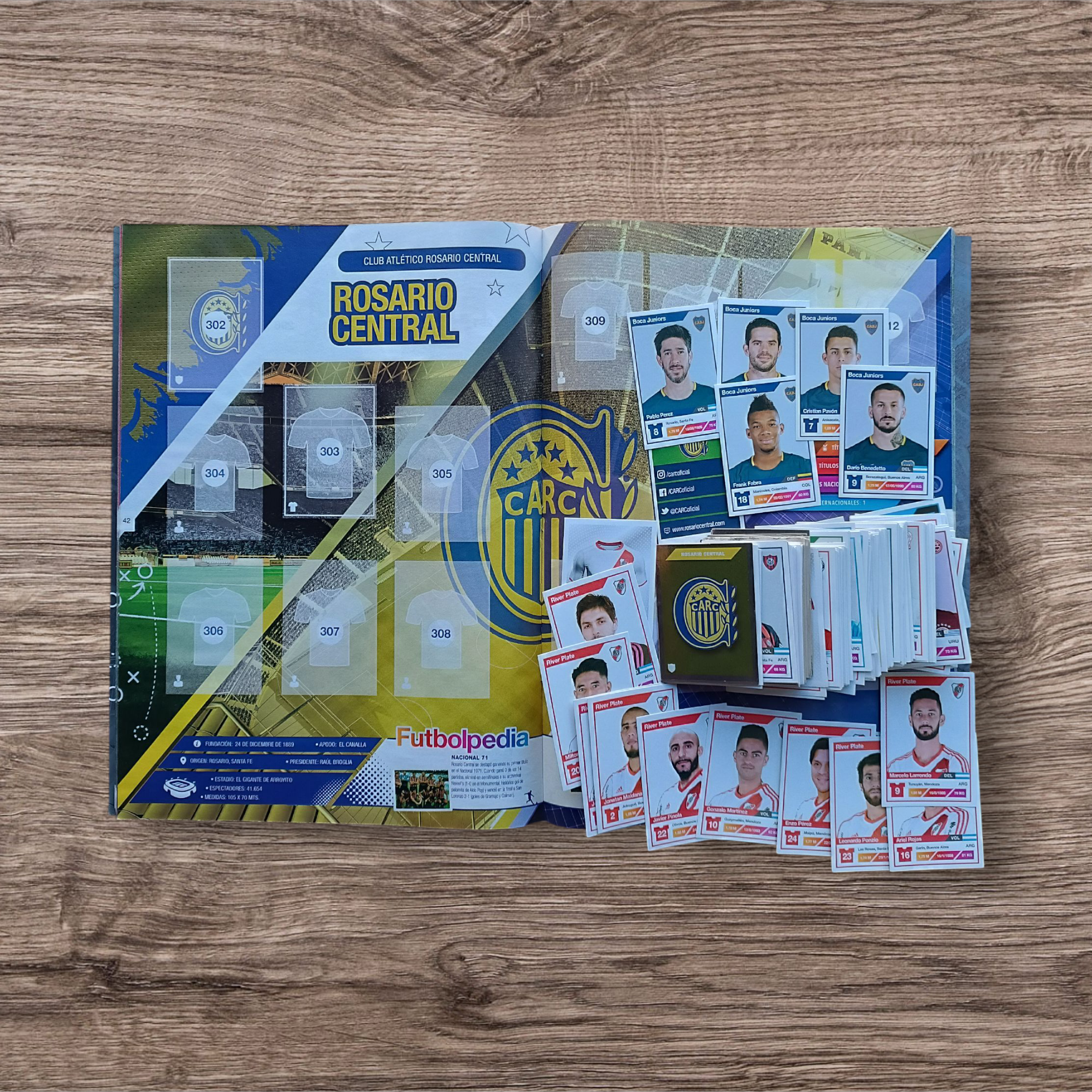 Álbum + 298 figuritas sin repetir Fútbol Argentino 2017/2018