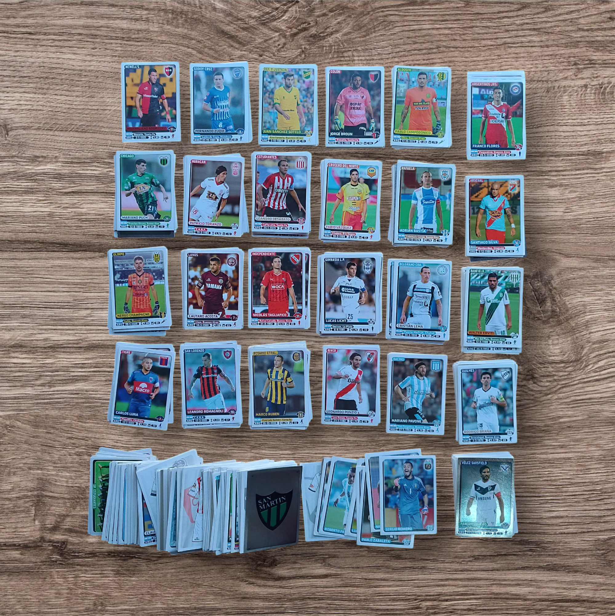 Increíble lote 567 figuritas sin repetir Fútbol Argentino 2015