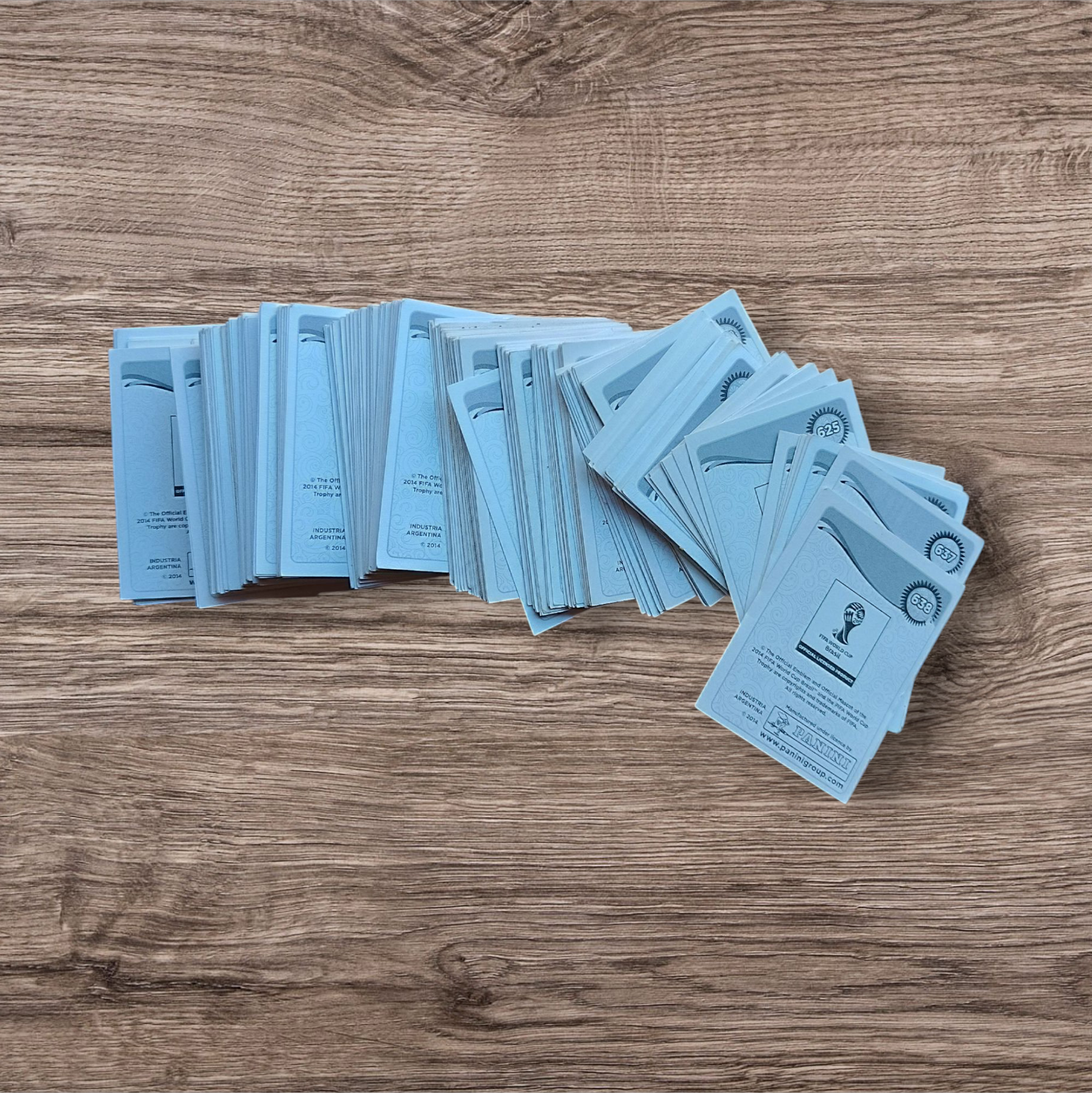 Lote 312 figuritas sin repetir Mundial Brasil 2014