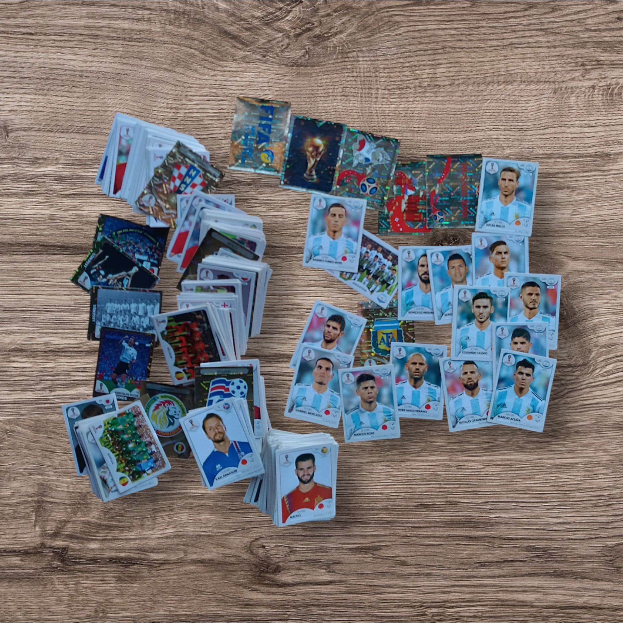 Lotazo épico 656 figuritas sin repetir Mundial Rusia 2018