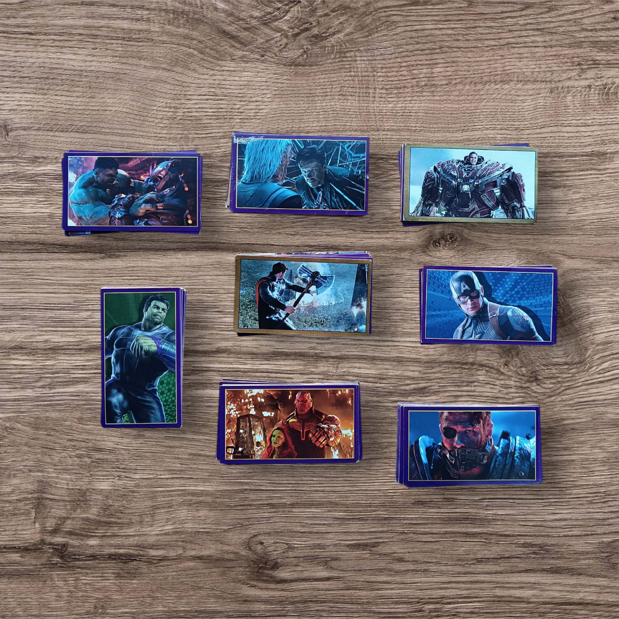 Lote 122 figuritas sin repetir Avengers Endgame