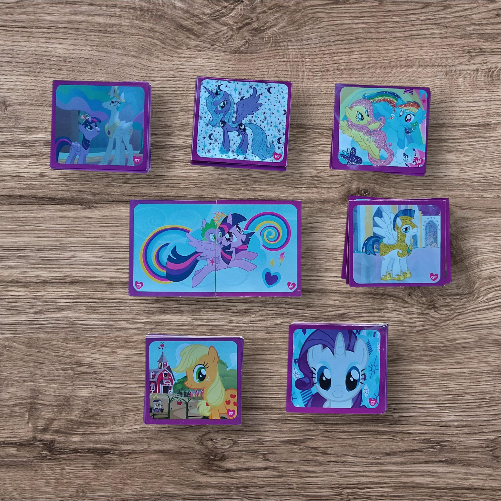 Lote 55 figuritas sin repetir My Little Pony 2017