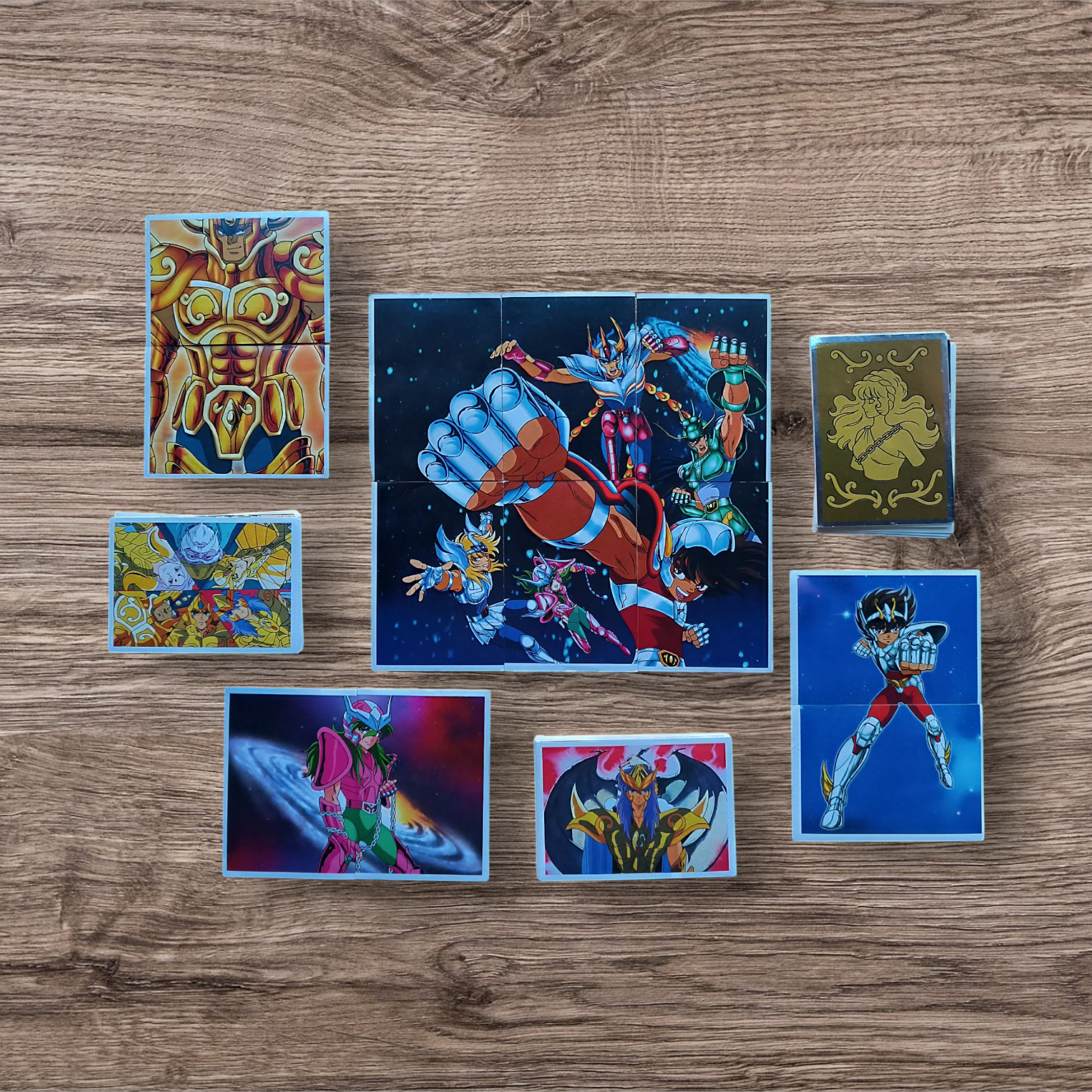 Lote 140 figuritas sin repetir Caballeros del Zodiaco