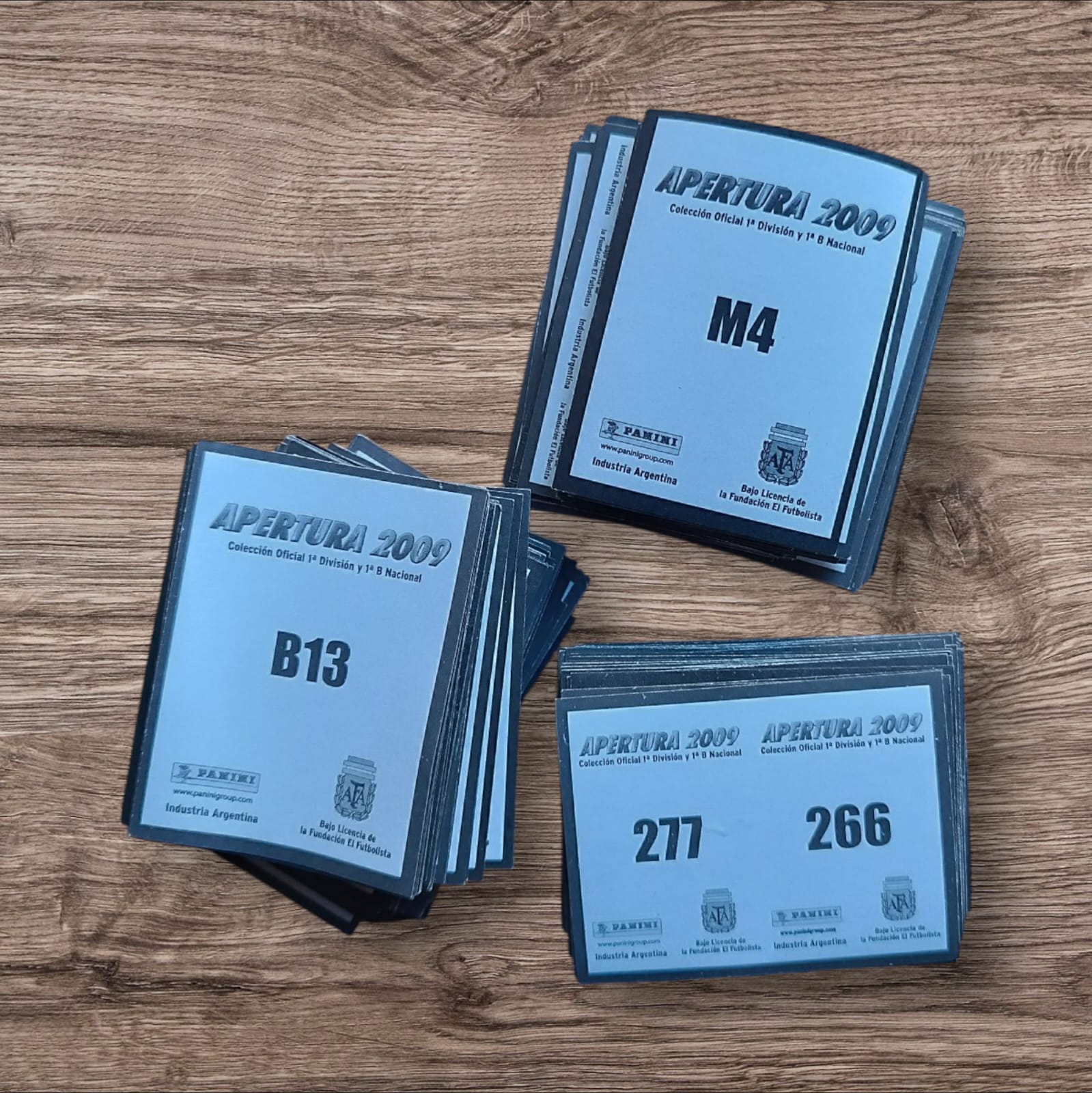 Increíble lote de 216 figuritas sin repetir Fútbol Argentino Apertura 2009, de Panini